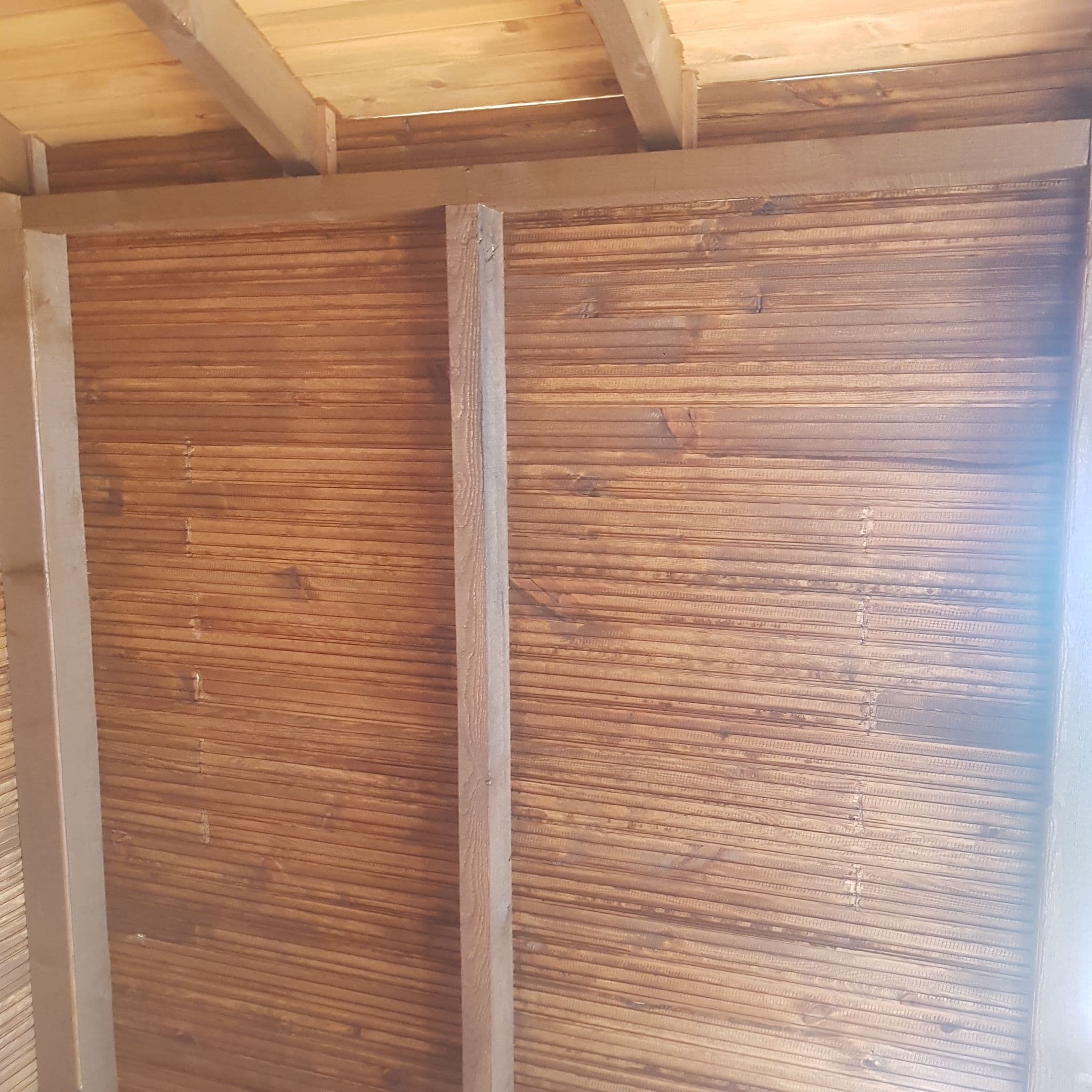 Bungalov iç ahşap detay